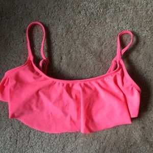 Old Navy neon coral bikini top, SZ S